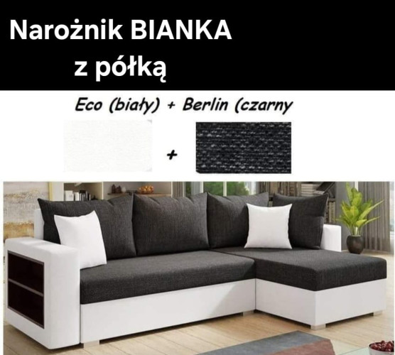 Narożnik BIANKA z półką